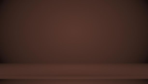 Abstract brown gradient well used as background for product display