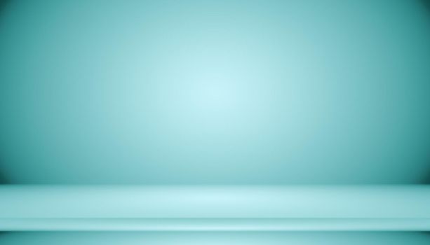 Blue gradient abstract background empty room with space for your text and picture.