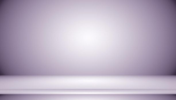 Studio Background Concept - Dark Gradient purple studio room background for product