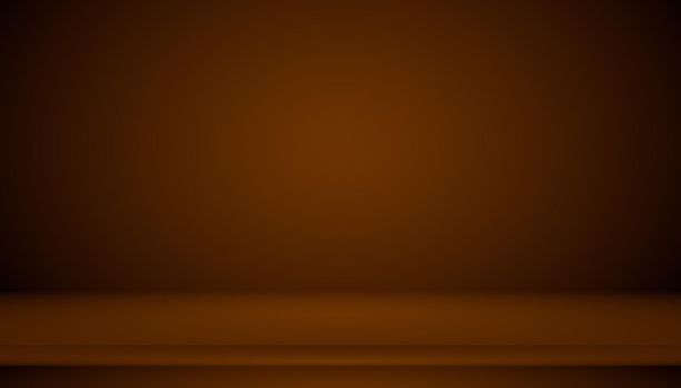 Abstract brown gradient well used as background for product display