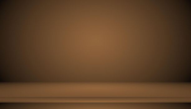 Abstract brown gradient well used as background for product display