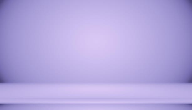 Studio Background Concept - abstract empty light gradient purple studio room background for product