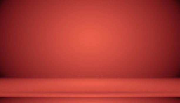 Abstract Red background Christmas Valentines layout design,studio,room, web template ,Business report with smooth circle gradient color.