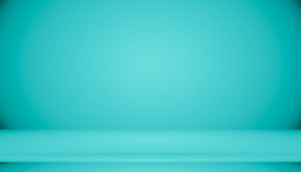 Blue gradient abstract background empty room with space for your text and picture.