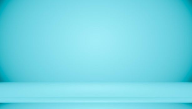 Blue gradient abstract background empty room with space for your text and picture.