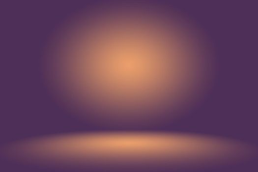 Studio Background Concept - Dark Gradient purple studio room background for product