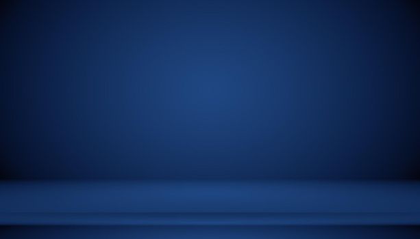 Blue gradient abstract background empty room with space for your text and picture.