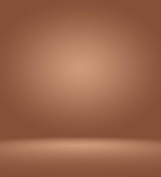 Abstract luxury dark brown and brown gradient with border brown vignette, Studio backdrop - well use as backdrop background, board, studio background.