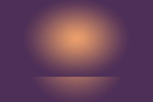 Studio Background Concept - Dark Gradient purple studio room background for product