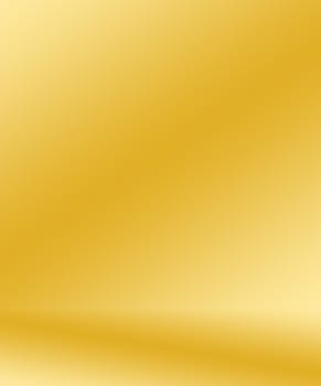 Abstract Luxury Gold yellow gradient studio wall, well use as background,layout,banner and product presentation