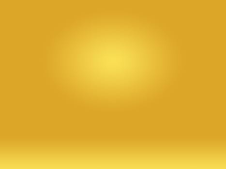 Abstract Luxury Gold yellow gradient studio wall, well use as background,layout,banner and product presentation