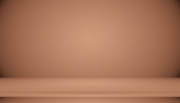 Abstract brown gradient well used as background for product display