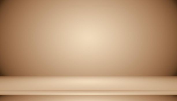 Abstract brown gradient well used as background for product display