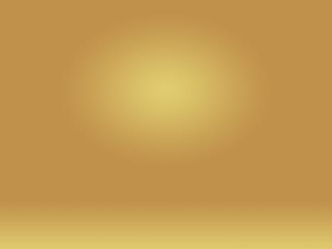 Abstract Luxury Gold yellow gradient studio wall, well use as background,layout,banner and product presentation