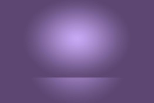 Studio Background Concept - Dark Gradient purple studio room background for product