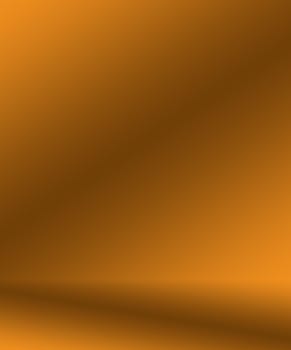 Abstract Luxury Gold yellow gradient studio wall, well use as background,layout,banner and product presentation