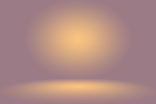 Studio Background Concept - Dark Gradient purple studio room background for product