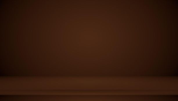 Abstract brown gradient well used as background for product display