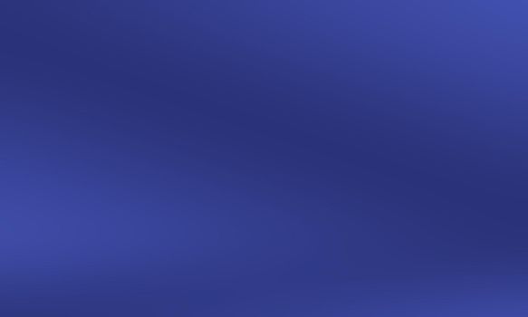 Gradient Blue abstract background. Smooth Dark blue with Black vignette Studio.