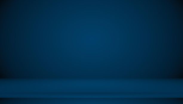 Blue gradient abstract background empty room with space for your text and picture.