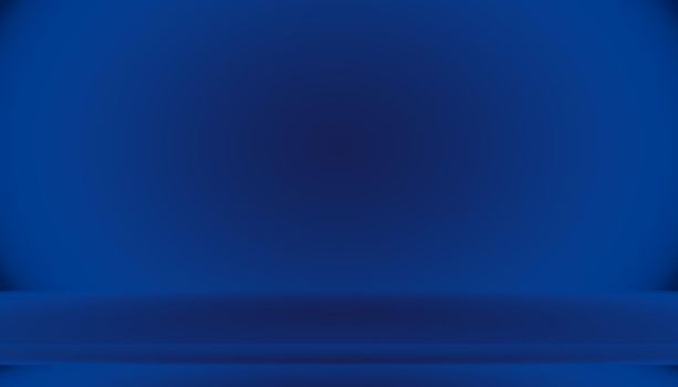 Blue gradient abstract background empty room with space for your text and picture.