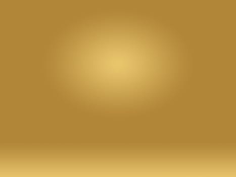 Abstract Luxury Gold yellow gradient studio wall, well use as background,layout,banner and product presentation