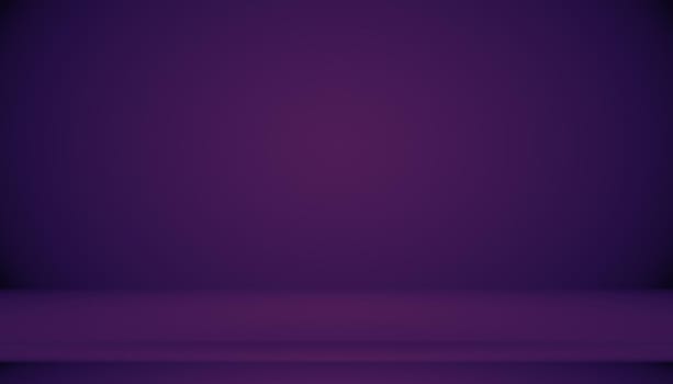 Studio Background Concept - abstract empty light gradient purple studio room background for product