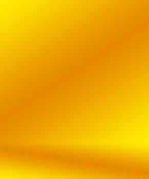 Abstract Luxury Gold yellow gradient studio wall, well use as background,layout,banner and product presentation