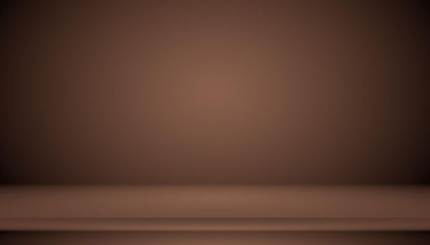 Abstract brown gradient well used as background for product display
