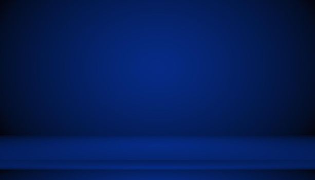 Blue gradient abstract background empty room with space for your text and picture.