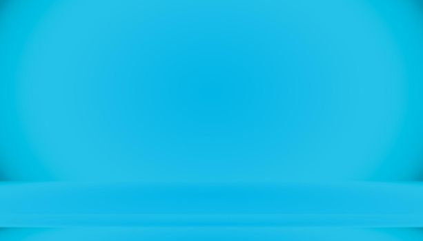 Blue gradient abstract background empty room with space for your text and picture.