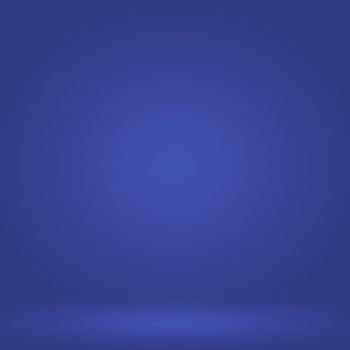 Abstract Luxury gradient Blue background. Smooth Dark blue with Black vignette Studio Banner