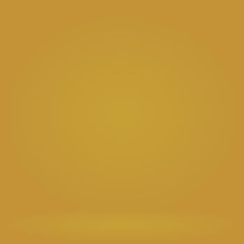 Abstract Luxury Gold yellow gradient studio wall, well use as background,layout,banner and product presentation