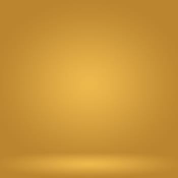 Abstract Luxury Gold yellow gradient studio wall, well use as background,layout,banner and product presentation