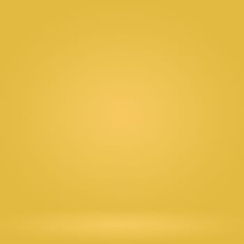 Abstract Luxury Gold yellow gradient studio wall, well use as background,layout,banner and product presentation