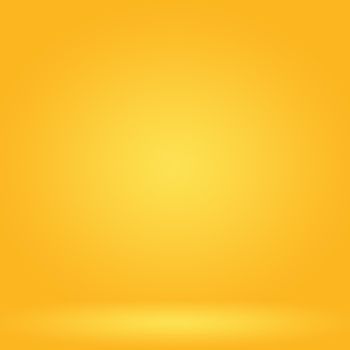 Magic abstract soft colors of shining yellow gradient studio background