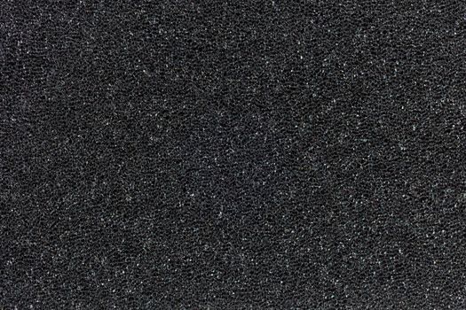 flat black foam rubber sponge texture and close-up background