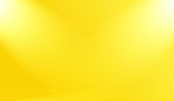 Magic abstract soft colors of shining yellow gradient studio background