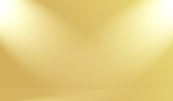 Abstract Luxury Gold yellow gradient studio wall, well use as background,layout,banner and product presentation