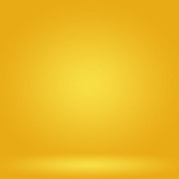 Abstract Luxury Gold yellow gradient studio wall, well use as background,layout,banner and product presentation