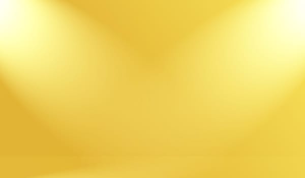 Abstract Luxury Gold yellow gradient studio wall, well use as background,layout,banner and product presentation