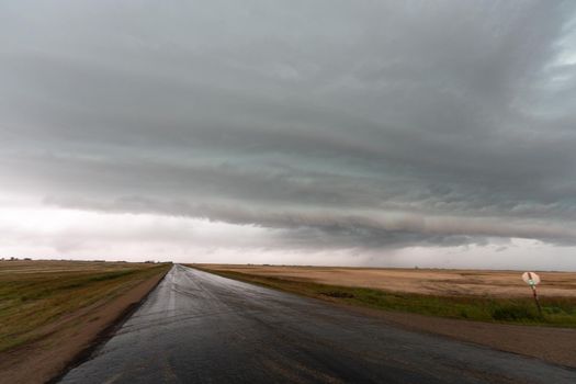 Prairie Storm Canada Summer time clouds warning