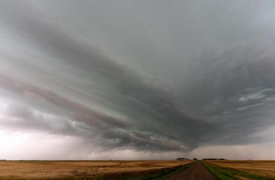 Prairie Storm Canada Summer time clouds warning