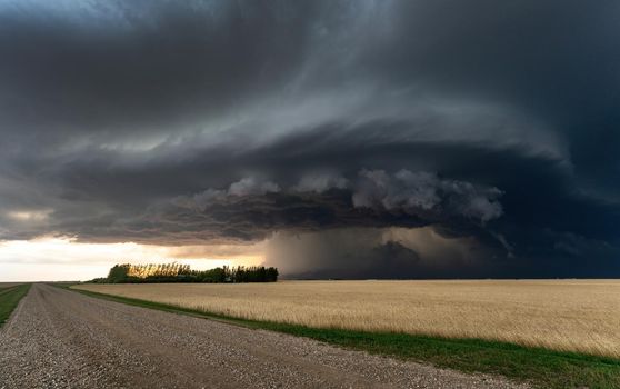 Prairie Storm Canada Summer time clouds warning