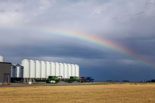 Prairie Rainbow in Saskatchewan Canada Beautiful Scene