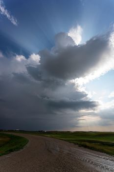 Prairie Storm Canada Summer time clouds warning