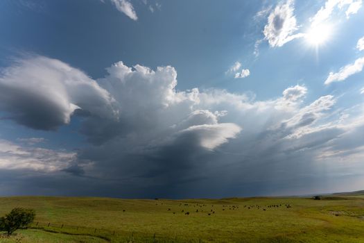 Prairie Storm Canada Summer time clouds warning