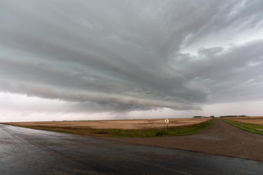 Prairie Storm Canada Summer time clouds warning