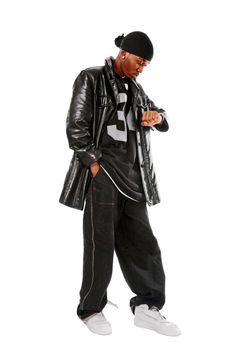 Cool hip-hop youngster isolated on white background