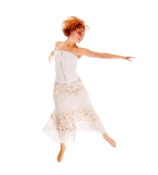 dancer isolated on white background